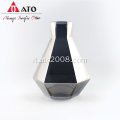 Angolo poligonale ato vetro decanter fumoso grigio/ambra